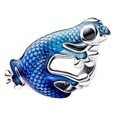 Charm Gecko Bleu Métallique en Argent 925 - Pandora
