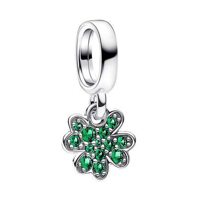 925/1000 Silver Four-Leaf Clover Pendant Charm - Pandora