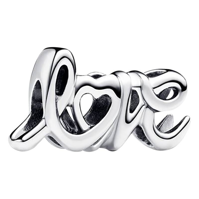 925/1000 Silver Cursive Script Love Charm - Pandora