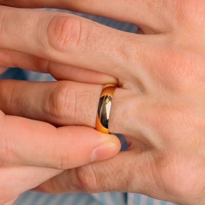 Alliance Demi-Jonc Standard en Or Jaune 750, Largeur 5 mm - Amore