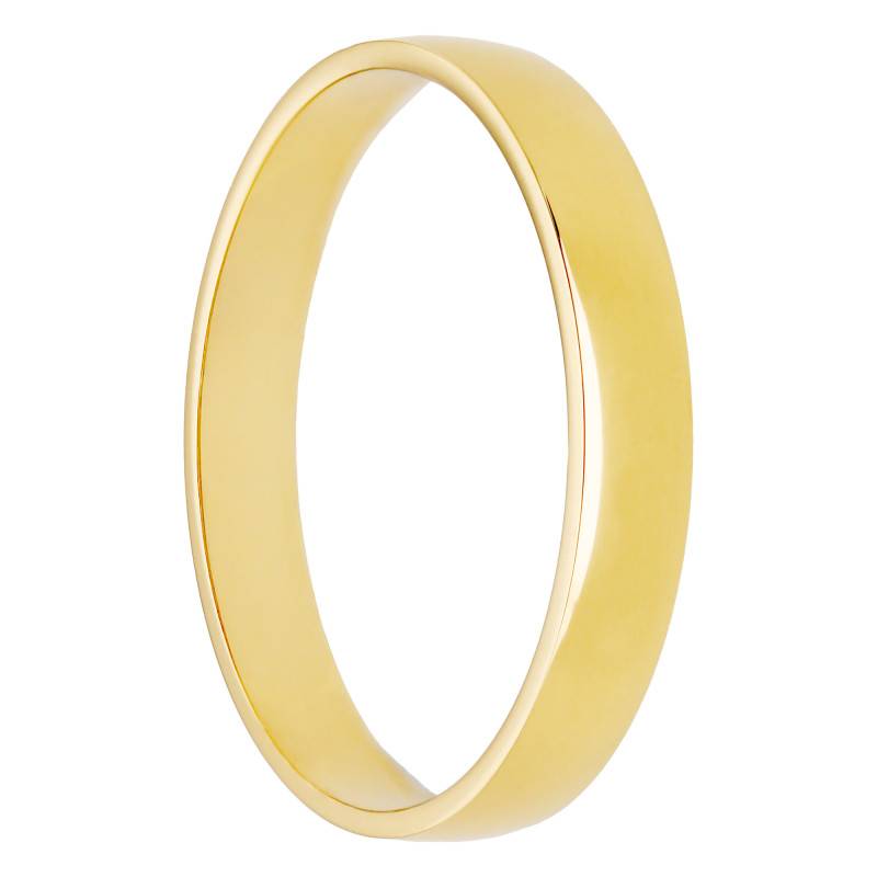 750/1000 Yellow Gold Standard Matte Demi-Dome Wedding Ring, 3 mm Width - Amore