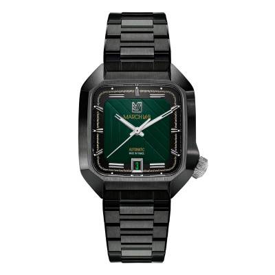 March LAB AM2 Slim Automatique Ultimate Black DLC Steel Watch - March LAB