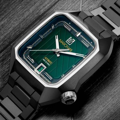 March LAB AM2 Slim Automatique Ultimate Black DLC Steel Watch - March LAB
