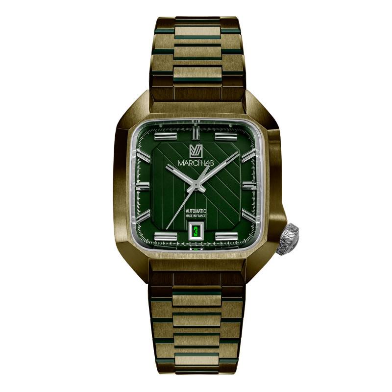 Green PVD Steel Automatic Corporate AM2 Slim Watch - March LAB - March LAB