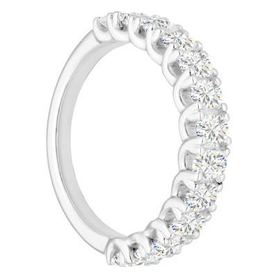 Alliance en Platine & Diamants de 1 ct à 1,65 ct, Largeur de 1,95 mm à 2,45 mm - Alliantine