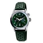 Cuir buffle perforé vert