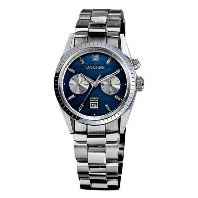 Montre Agenda Supra Automatic Navy Acier - March LAB