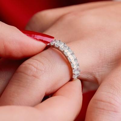 Alliance en Platine & Diamants 2,20 ct, Largeur 2,25 mm - Alliantine