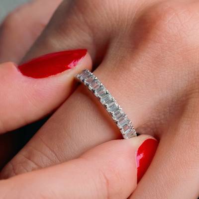 Alliance en Platine & Diamants 1,30 ct, Largeur 1,80 mm - Alliantine