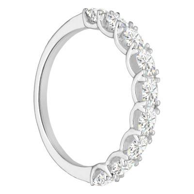 Alliance en Or Blanc 750 & Diamants 0,75 ct, Largeur 1,65 mm - Alliantine