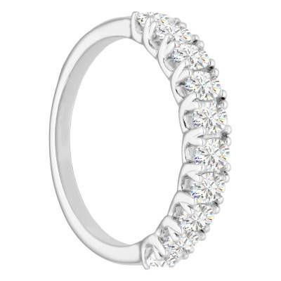 Alliance en Platine & Diamants 0,85 ct, Largeur 1,80 mm - Alliantine