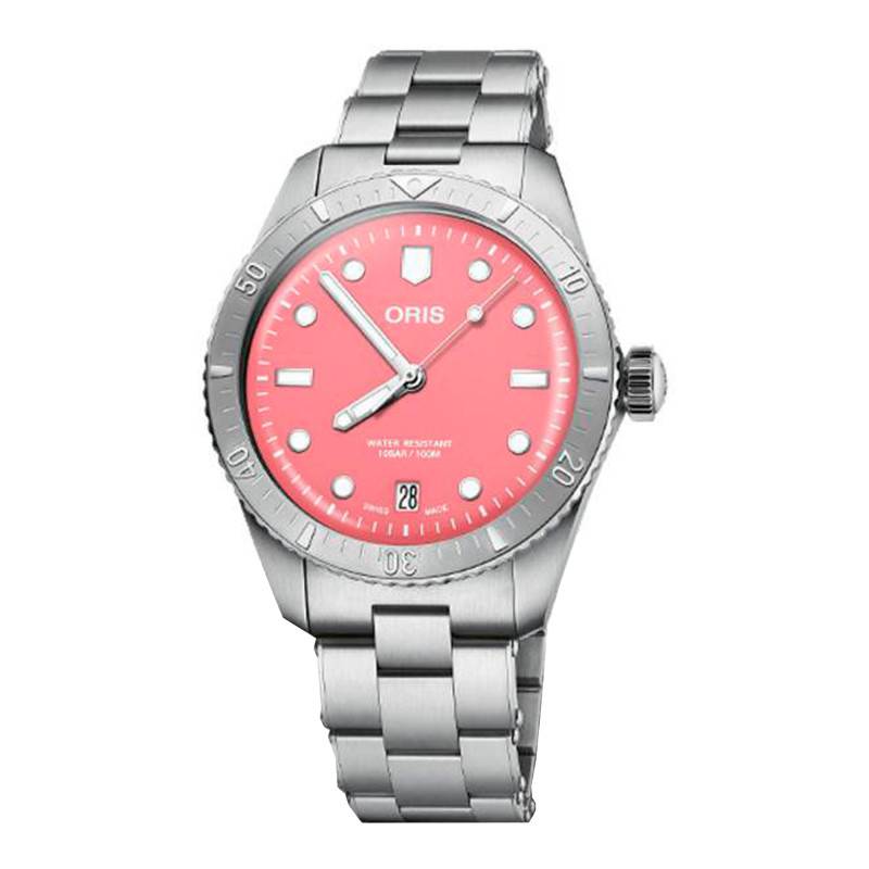 Divers Sixty Five Cotton Candy Pink Watch 01 733 7771 4058-07 - Oris