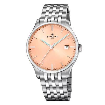 Montre Weekend Saumon - Perrelet