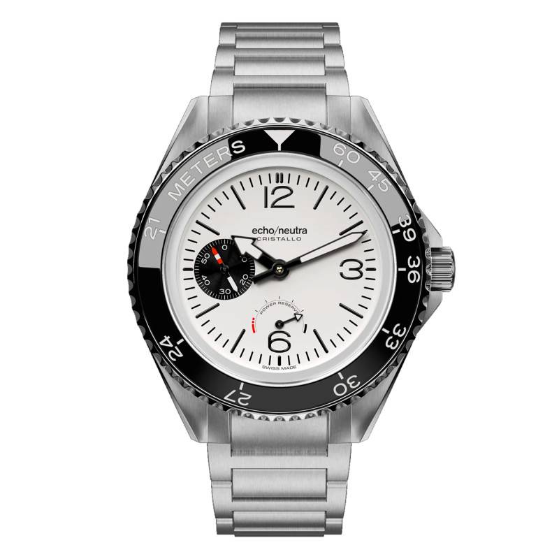 Cristallo Professional Diver White Watch - Echo/Neutra