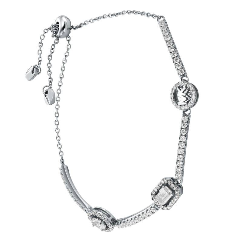 Kors Brilliance 925 Silver & Cubic Zirconia Bracelet, Adjustable Length 21,50 cm - Michael Kors