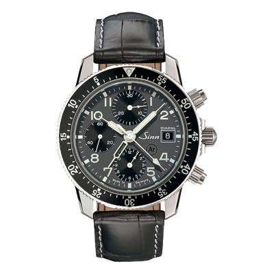 Pilot Chronograph 103 St Diapal Leather Watch - Sinn