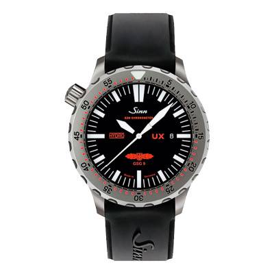 Montre Diving Watch UX GSG 9 Bracelet Silicone noir - Sinn
