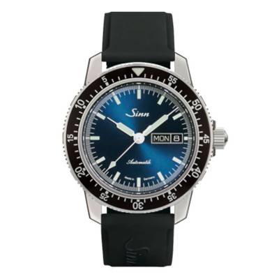 Men's Silicone Strap Watch 104 St Sa I B - Sinn