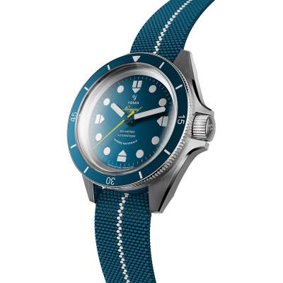 Montre Navygraf Marine Nationale CMM.10 lunette bleue 21.14.55.SN - Yema