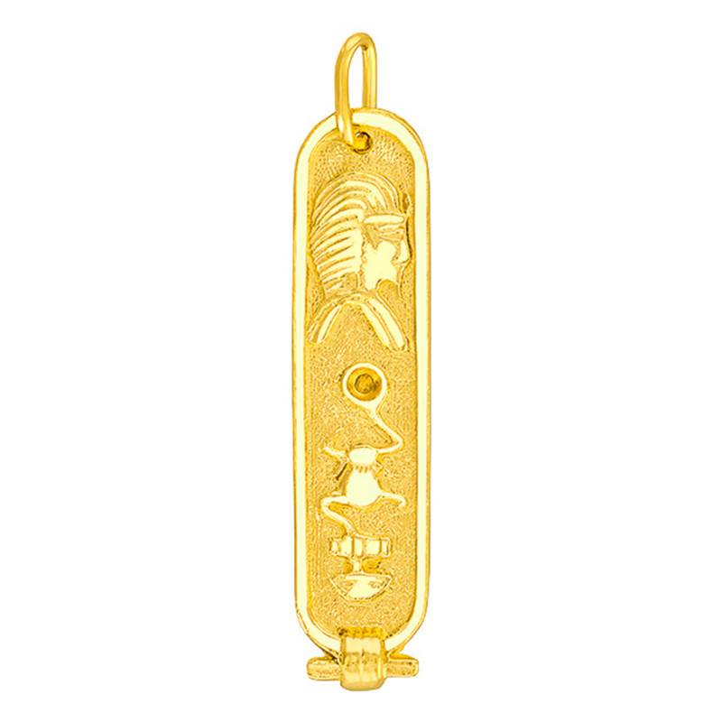 Yellow Gold Egyptian Pharaoh Pendant - Vandona