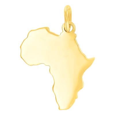 375/750 Yellow Gold Africa Pendant - Vandona