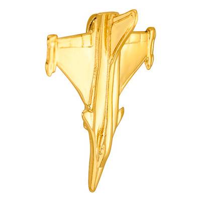 Yellow Gold Rafale Jet Pendant - Vandona