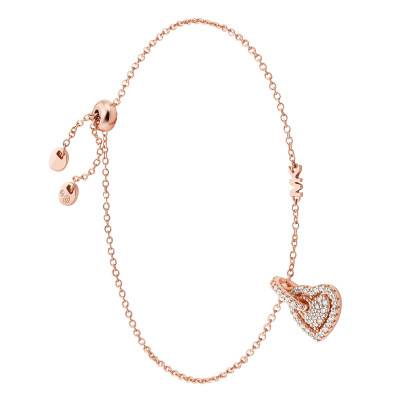 Bracelet Kors Love Argent Plaqué Or Rose & Zircones - Michael Kors