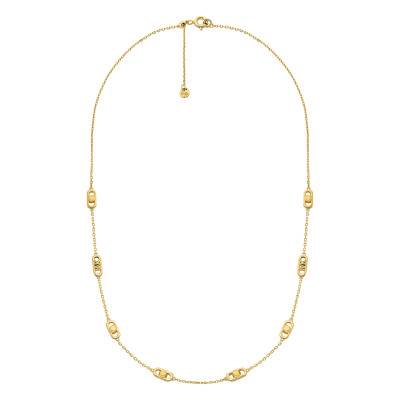 925 Sterling Silver Yellow Gold-Plated Astor Link Necklace, 43 cm - Michael Kors