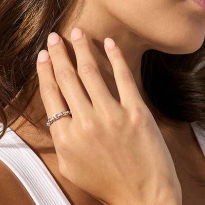 925 Sterling Silver & Zirconia Astor Link Ring - Michael Kors