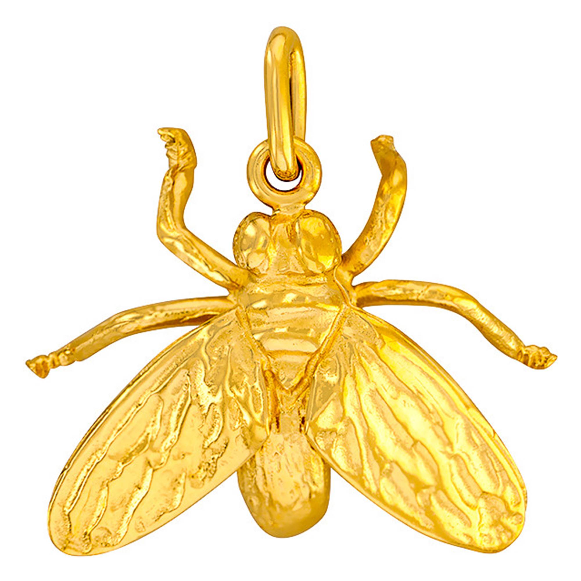 Boutonnière Croco Jaune Laiton - Tony & Paul - Unisexe Jaune Laiton