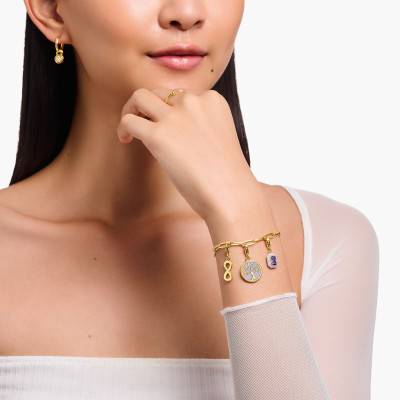 Charmista As We Dream Infinity Yellow Gold Plated Pendant - 1990-413-39 - Thomas Sabo
