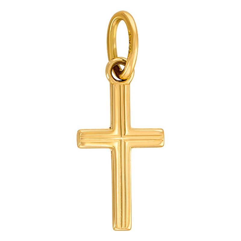 375 Yellow Gold Cross Pendant - Vandona