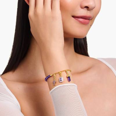 Gold-Plated Hexagonal Charmista As We Dream Pendant - 2048-973-13 - Thomas Sabo