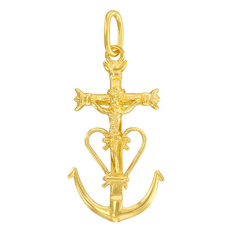 Yellow Gold Camargue Cross Pendant - Vandona