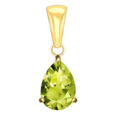 375 or 750/1000 Yellow Gold & Peridot Pendant - Aurora