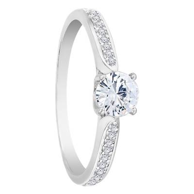 Bague Solitaire Alice Diamant 0,40 ct & Or Blanc 750 - Alliantine