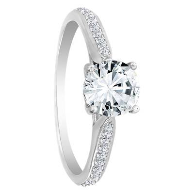 Bague Solitaire Alice Diamant 1 ct & Or Blanc 750 - Alliantine