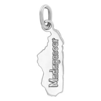 Pendentif Madagascar Or Blanc 375 ou 750 - Vandona
