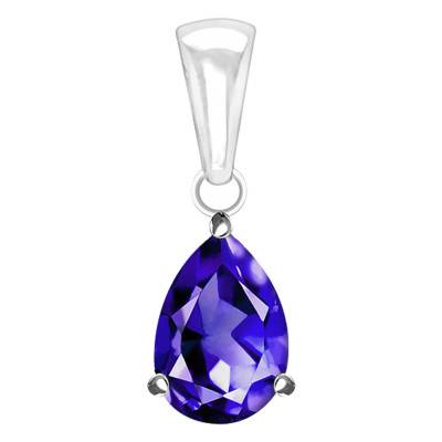 Pendentif Or Blanc 375 ou 750 & Lolite - Aurora