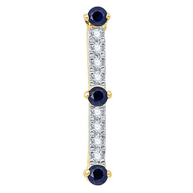 750 Yellow Gold & Sapphire Pendant - Aurora