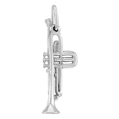 Pendentif Trompette Or Blanc - Vandona
