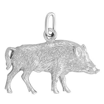 Pendentif Sanglier Or Blanc - Vandona