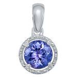 Pendentif Tanzanite Or Blanc