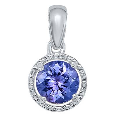 Pendentif Tanzanite & Or Blanc - Aurora