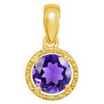 Pendentif Améthyste Or Jaune