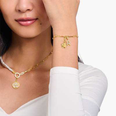 Pendentif Charmista As we Enjoy Make a Wish en Plaqué Or Jaune - 2065-414-7 - Thomas Sabo