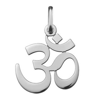 White Gold 750 OM Mantra Pendant - Argyor