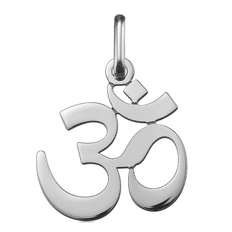 White Gold 750 OM Mantra Pendant - Argyor