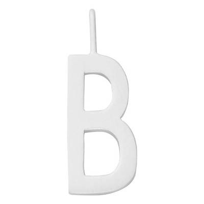 925 Sterling Silver Letter B Charm Pendant - Design Letters
