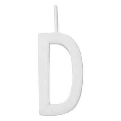 Pendentif lettre D charm argent massif - Design Letters